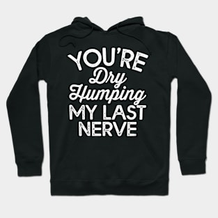 Funny You're Dry Humping My Last Nerve Hoodie